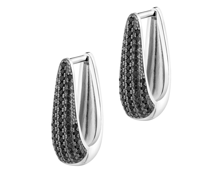 Kolczyki srebrne z cyrkoniami