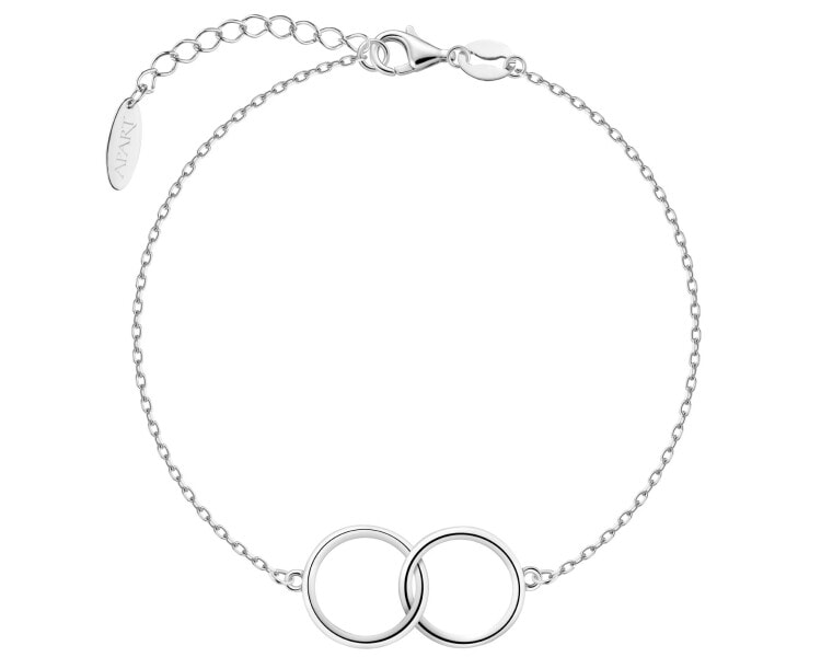 Stříbrný náramek - kroužky