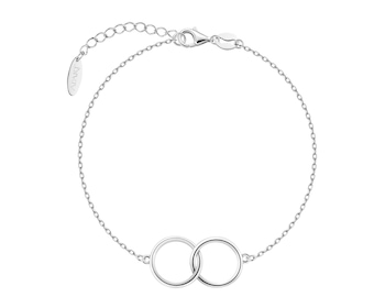 Bransoletka srebrna - koła