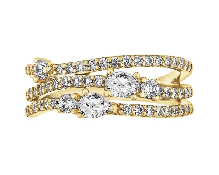 Pierścionek srebrny z cyrkoniami