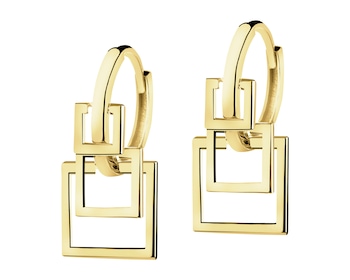 Zlaté náušnice - čtverce