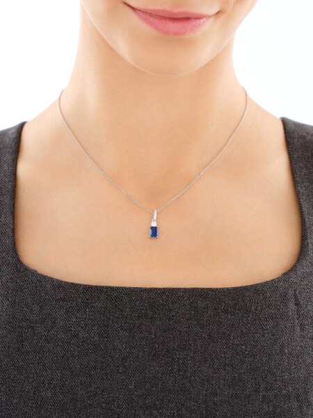 Zawieszka srebrna z cyrkoniami