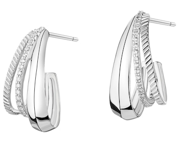 Stříbrné náušnice se zirkony