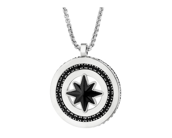 Náhrdelník z ušlechtilé oceli se zirkony