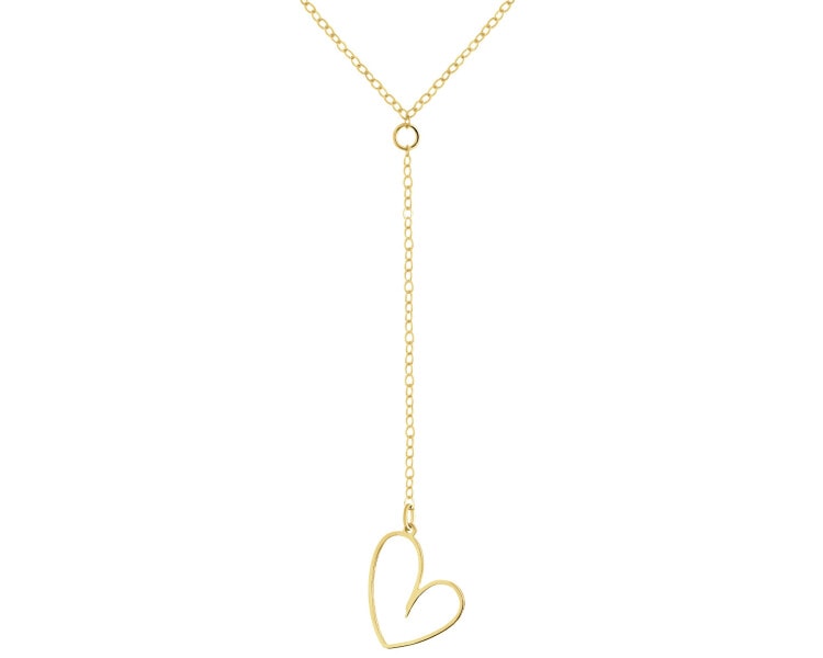 Złoty naszyjnik - serce