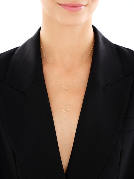 Złoty naszyjnik - serce