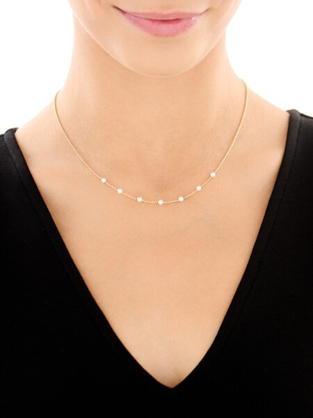 Złoty naszyjnik z perłami