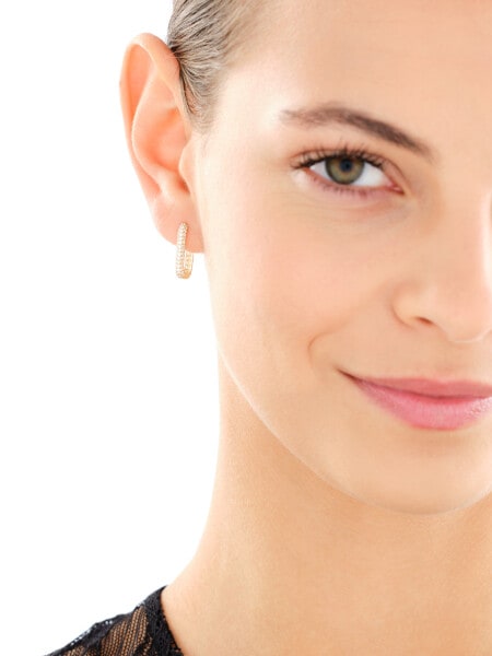 Złote kolczyki z cyrkoniami