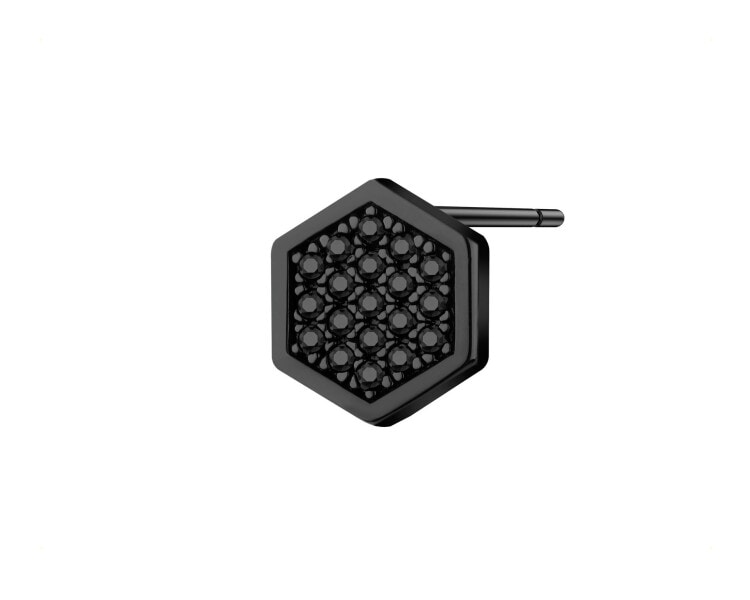 Kolczyk srebrny ze spinelami