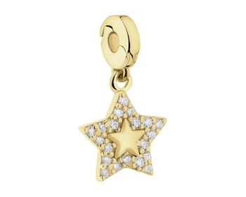 Pozlacený stříbrný přívěsek New Charms - astronaut