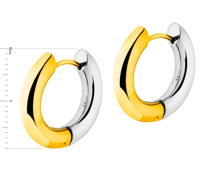 Kolczyki ze stali szlachetnej - koła