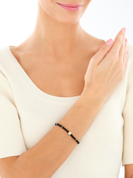 Bransoletka z mosiądzu pozłacana z cyrkoniami i agatami