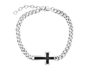Náramek z ušlechtilé oceli - kříž