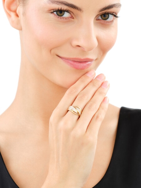 14 K Yellow Gold Ring with Cubic Zirconia