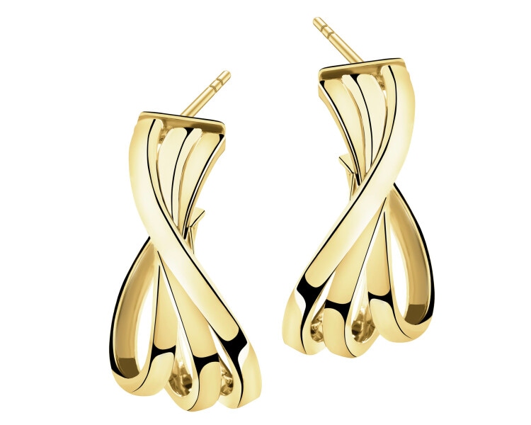 9 K Yellow Gold Dangling Earring 
