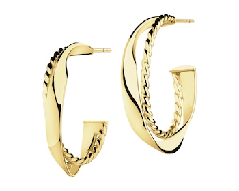 9 K Yellow Gold Dangling Earring 