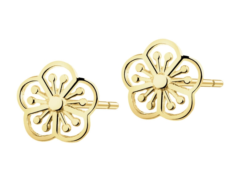 14 K Yellow Gold Earrings