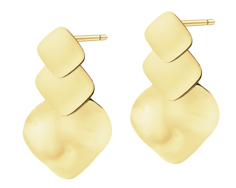 9 K Yellow Gold Dangling Earring 