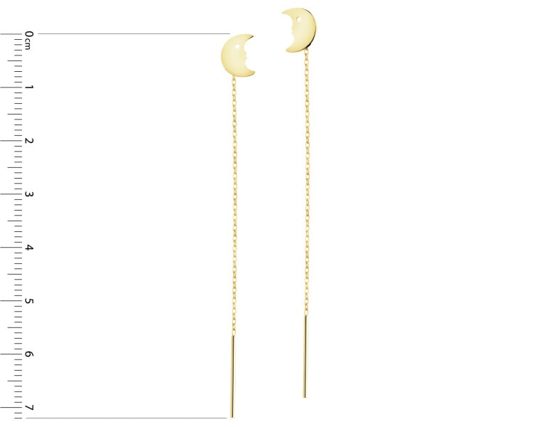 Złote kolczyki - Księżyce