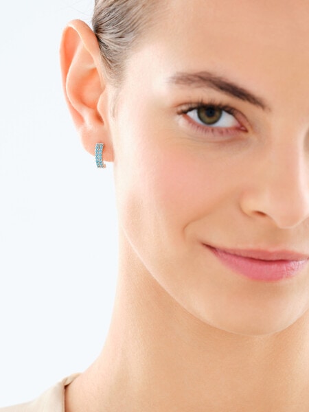 Kolczyki srebrne z turkusami syntetycznymi