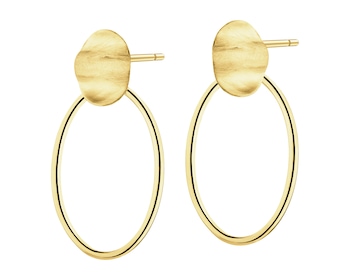 9 K Yellow Gold Dangling Earring 