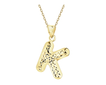 Zlatý přívěsek - písmeno K