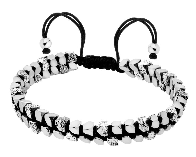 Stainless Steel Bracelet with Hematite