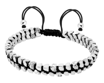 Stainless Steel Bracelet with Hematite