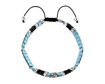 Stainless Steel Bracelet with Gemstone