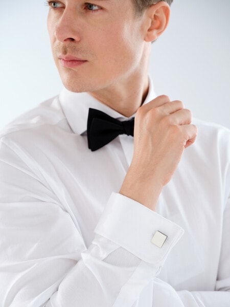 Spinki do mankietów ze stali szlachetnej i emalii