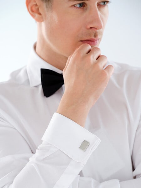 Spinki do mankietów ze stali szlachetnej