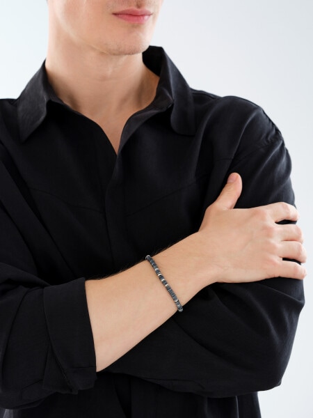 Bransoletka ze stali szlachetnej z muszlą