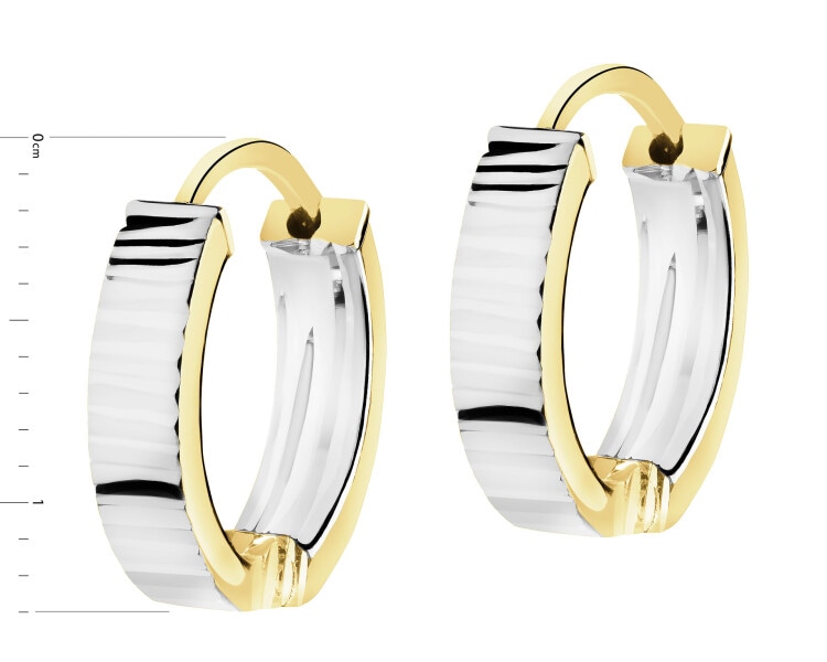 Złote kolczyki - koła