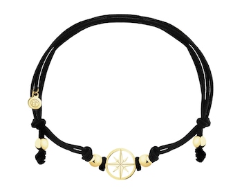 Bransoletka z elementami z żółtego złota - kompas