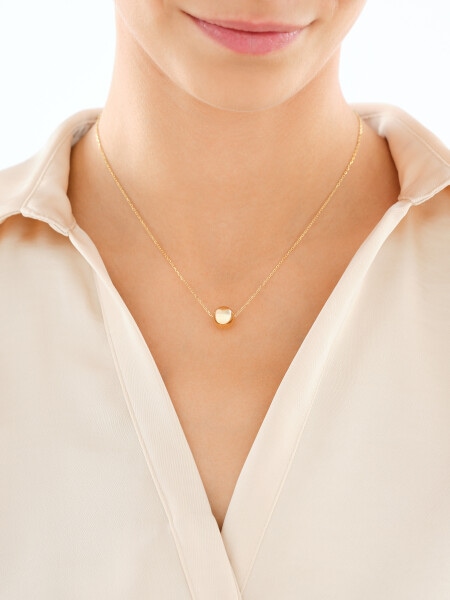 Naszyjnik srebrny - kulka