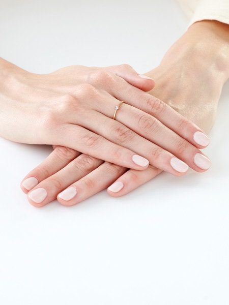 Prsten ze žlutého a bílého zlata s briliantem - 0,02 ct - ryzost 585