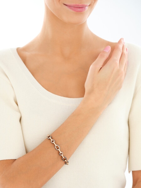 Stainless Steel Bracelet with Marcasite