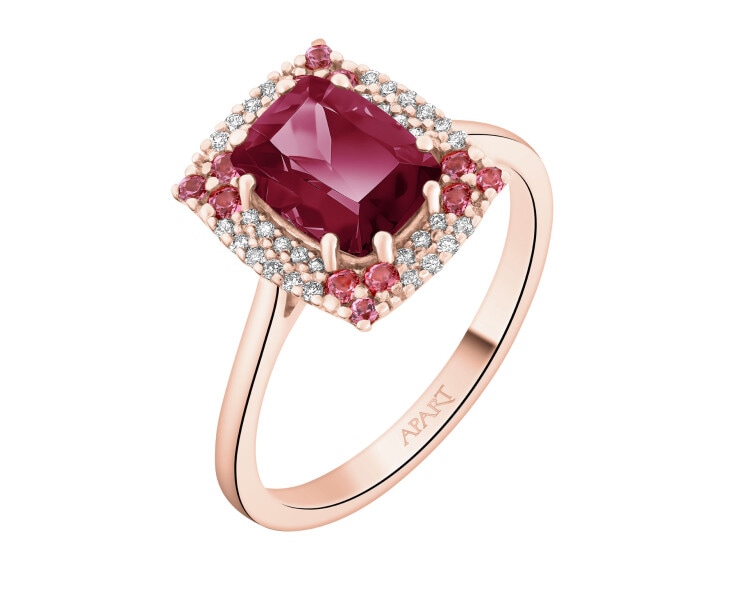 14 K Pink Gold Ring  - fineness 14 K