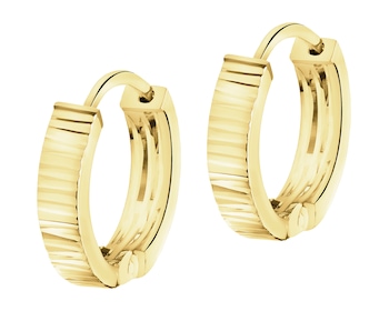 Złote kolczyki - koła