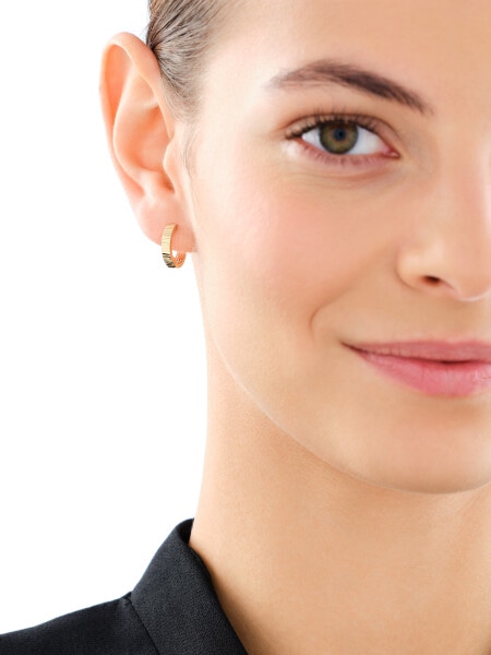 Złote kolczyki - koła