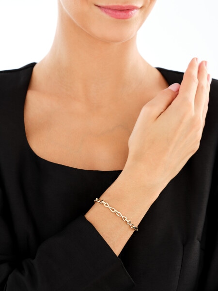 Złota bransoletka - nieskończoności