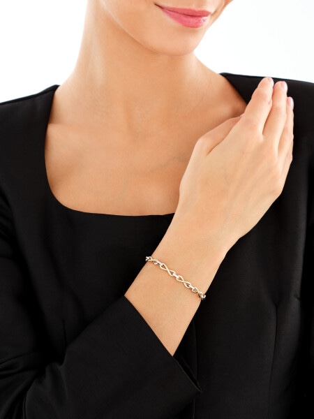 Złota bransoletka - nieskończoności