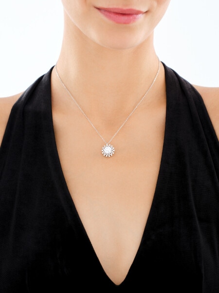 Naszyjnik srebrny z cyrkoniami
