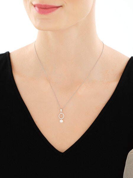 Zawieszka srebrna z perłą