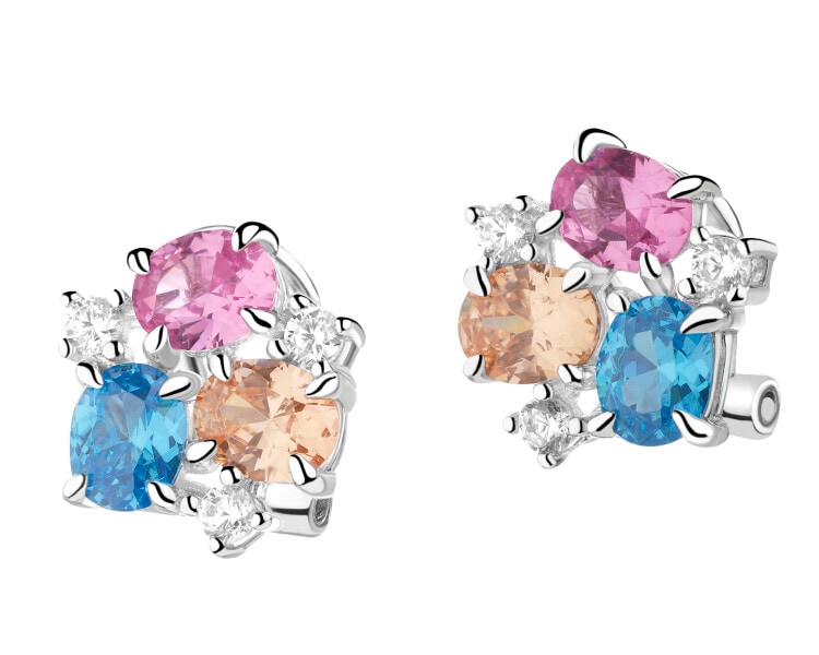 Kolczyki srebrne z cyrkoniami