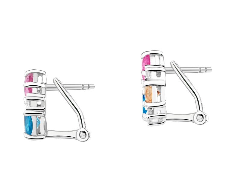 Kolczyki srebrne z cyrkoniami