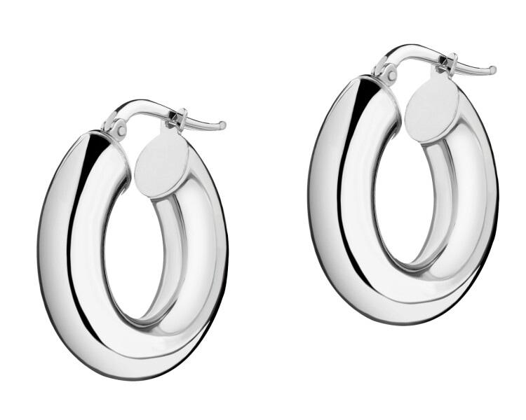 Stříbrné náušnice - kroužky