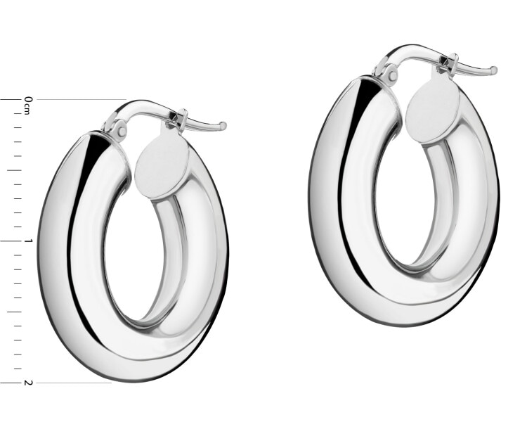 Kolczyki srebrne - koła