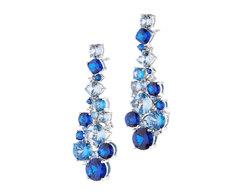 Kolczyki srebrne z cyrkoniami