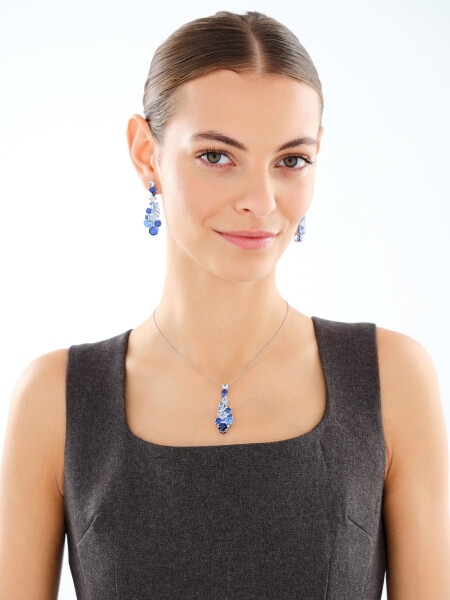 Kolczyki srebrne z cyrkoniami